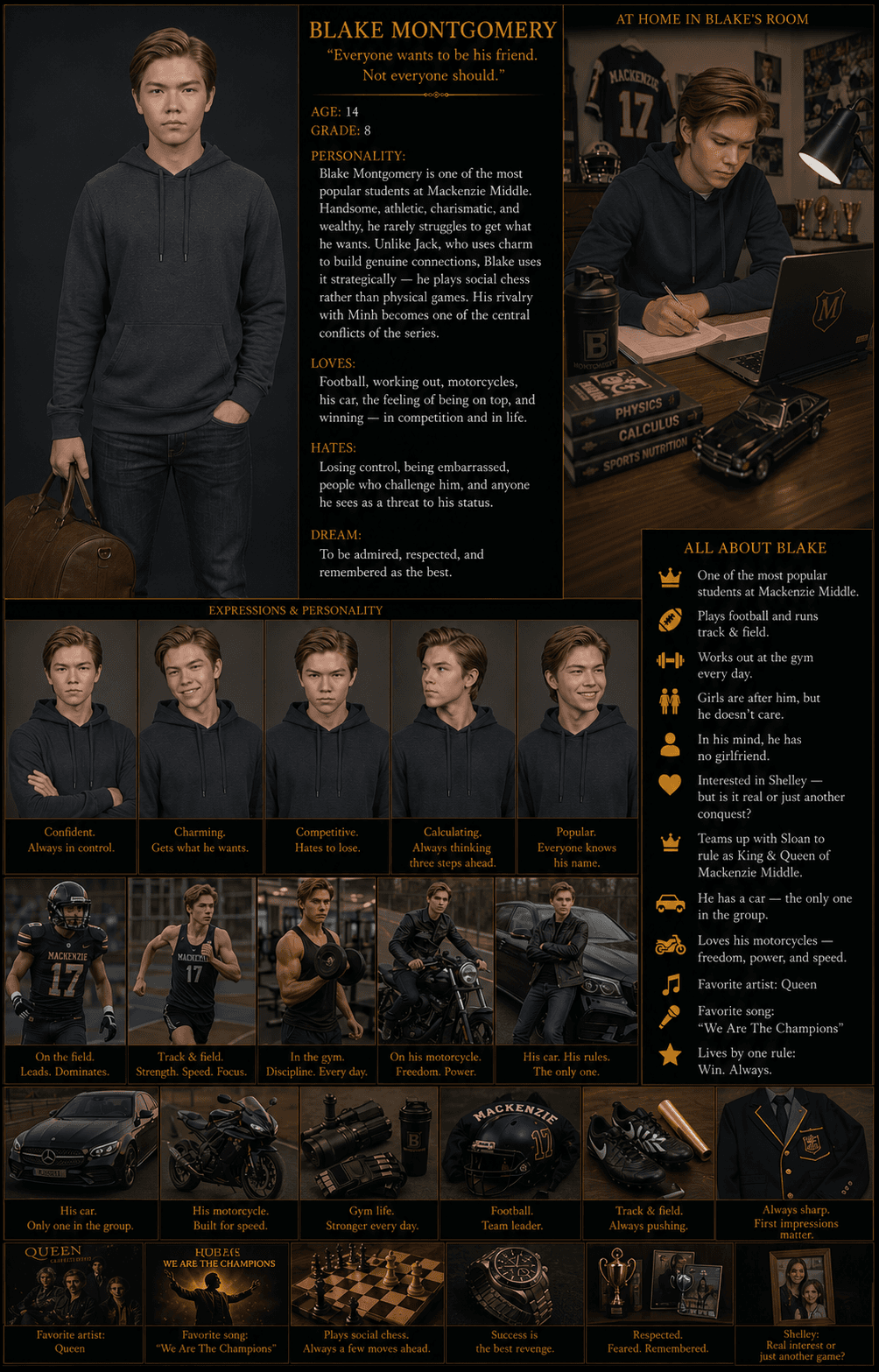Blake Montgomery — Profile sheet
