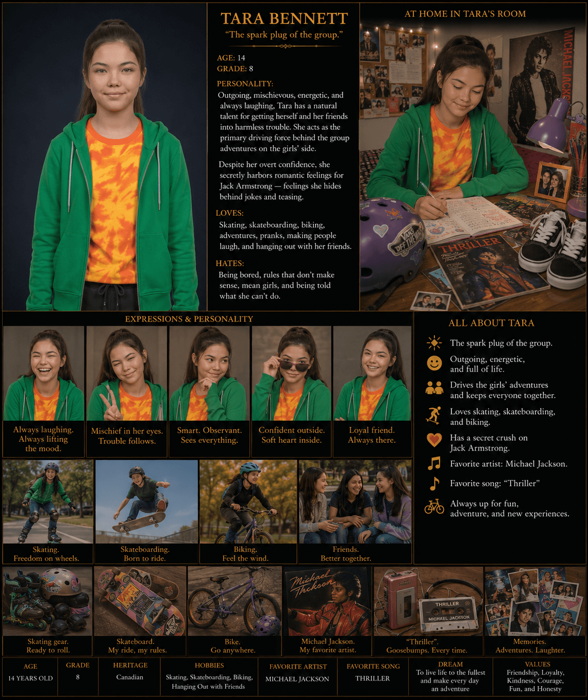 Tara Bennett — Profile sheet