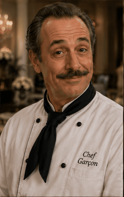 Chef Garçon, 2D design