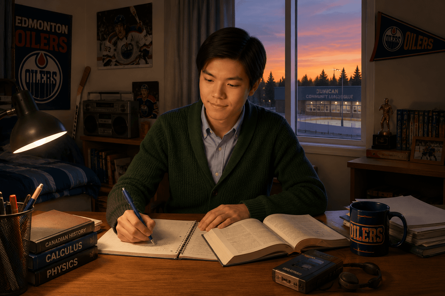 Willie Studying