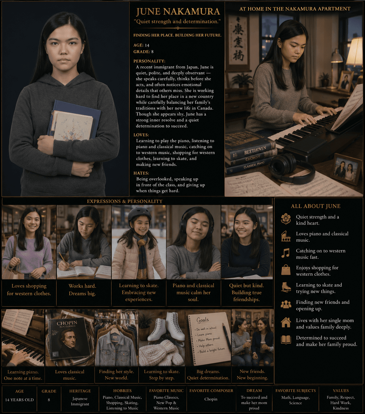 June Nakamura — Profile sheet