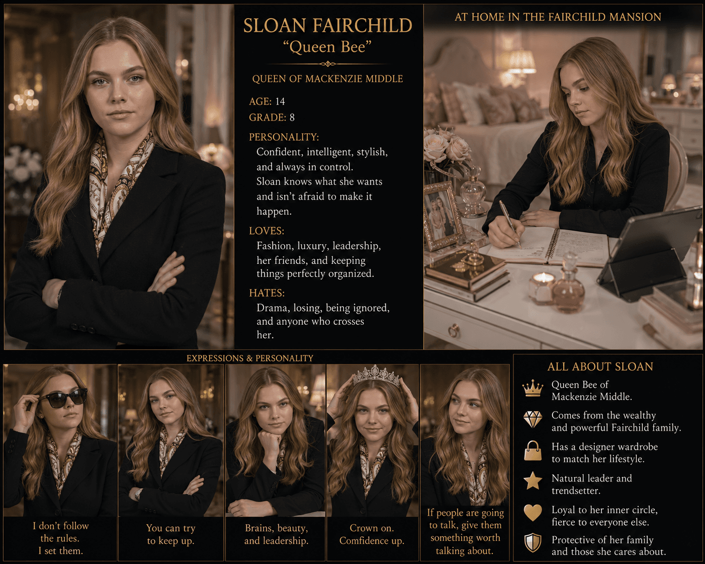 Sloan Fairchild — Profile sheet